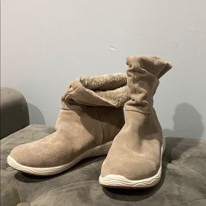 Fur lined ankle boots